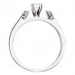 14K White Gold Qpid Bridal .50 Ct Diamond Ring Set