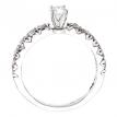 14K White Gold Qpid Bridal .85 Ct Diamond Ring Set