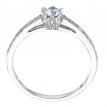 14K White Gold Qpid .60 Ct Diamond Bridal Ring Set