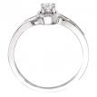 14K White Gold .25 Ct Qpid Bridal Pear Shape Ring Set