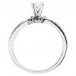 14K White Gold Qpid .25 Ct Diamond Bridal Ring Set