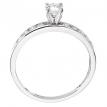 14K White Gold Qpid Bridal .75 Ct Channel Diamond Ring Set