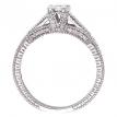 14K White Gold Qpid Bridal .50 Ct Diamond Ring Set