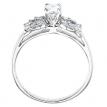 14K White Gold Qpid .46 Ct Diamond Butterfly Bridal Ring Set