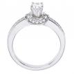 14K White Gold Qpid .66 Ct Diamond Bridal Ring Set