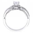 14K White Gold Qpid .75 Ct Diamond Bridal Ring Set