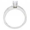 14K White Gold Qpid .35 Ct Diamond Channel Bridal Ring Set