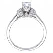 14K White Gold Qpid .53 Ct Diamond Bridal Ring Set