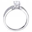 14K White Gold Qpid .62 Ct Diamond Bridal Ring Set
