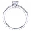 14K White Gold Qpid .92 Ct Diamond Crown Bridal Ring Set