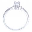 14K White Gold Qpid .71 Diamond Bridal Ring Set