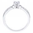 14K White Gold Qpid .53 CT Diamond Basic Bridal Ring Set