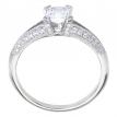 14K White Gold .65 Ct Diamond Princess Bypass Bridal Ring Set