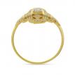 14K Yellow Gold Art Deco Diamond Ring