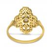 14K Yellow Gold Art Deco Diamond Ring