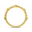 14K Yellow Gold Diamond Stackable Ring