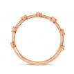 14K Rose Gold Diamond Stackable Ring