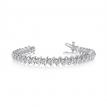 14K White Gold Diamond Bracelet