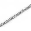 14K White Gold Diamond XO Bracelet