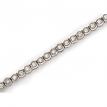 14K White Gold Diamond Backset Bracelet