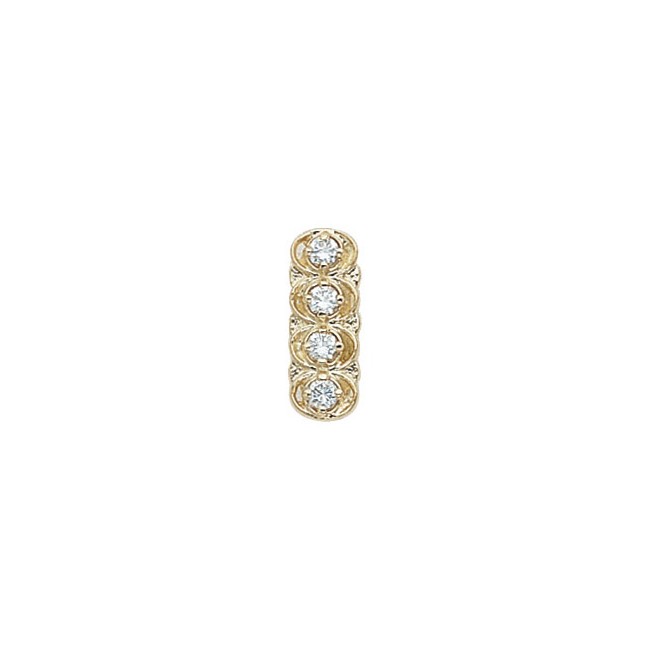 14 Karat Gold Diamond Slide