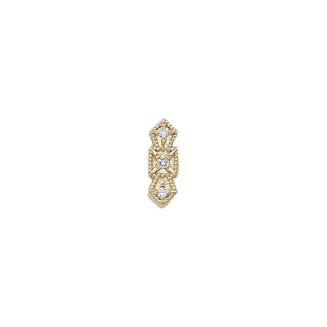 14 Karat Gold Diamond Slide