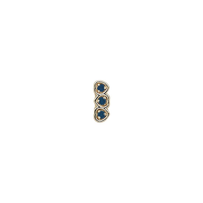 14 Karat Gold Sapphire Slide