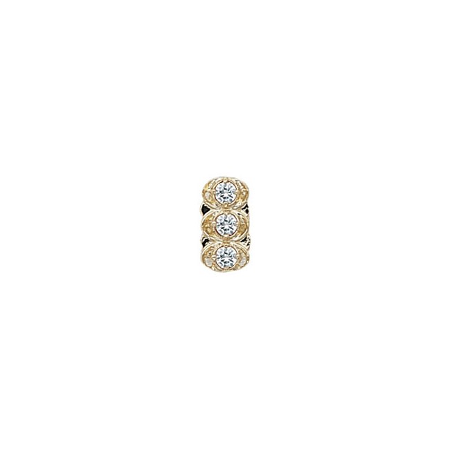 14 Karat Gold Diamond Slide