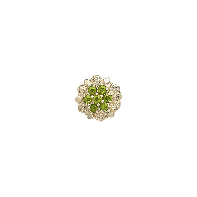 14 Karat Gold Peridot Slide