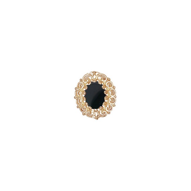 14 Karat Gold Onyx Slide