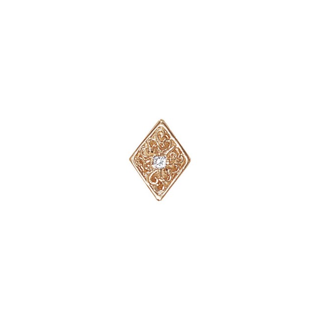 14 Karat Gold Diamond Slide