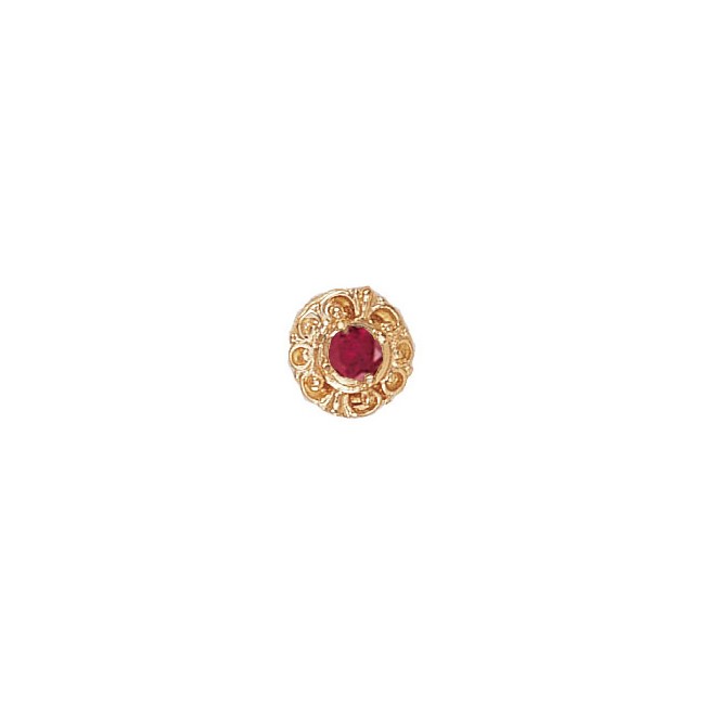 14 Karat Gold Ruby Slide