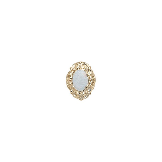 14 Karat Gold Opal Slide