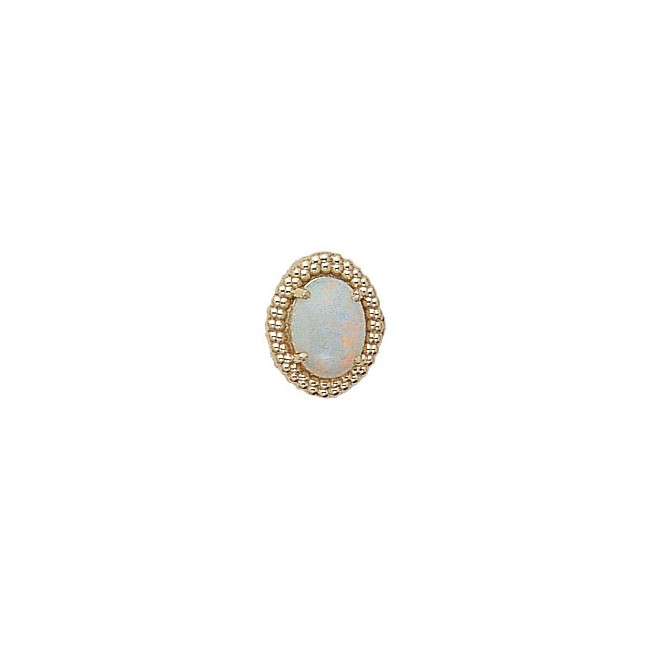 14 Karat Gold Opal Slide