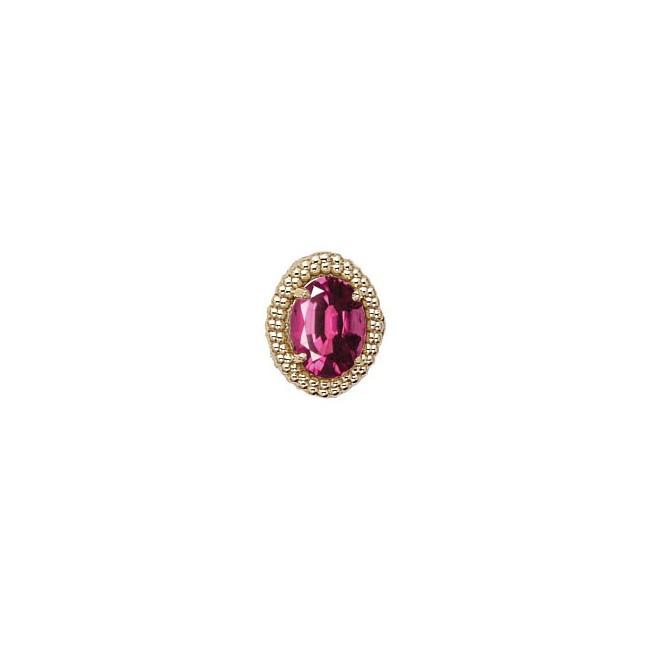14 Karat Gold Rhodolite Garnet Slide