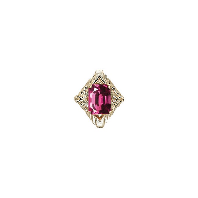 14 Karat Gold Rhodolite Garnet Slide