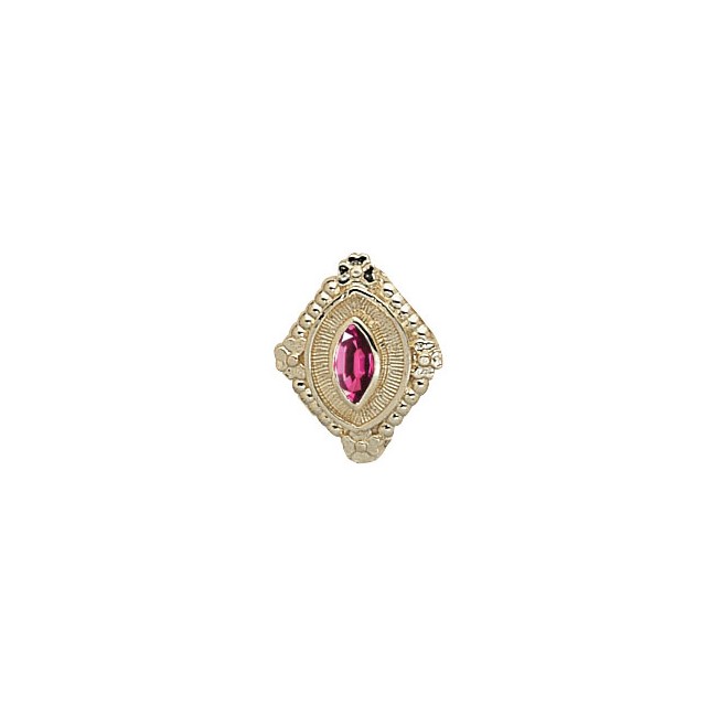 14 Karat Gold Rhodolite Garnet Slide