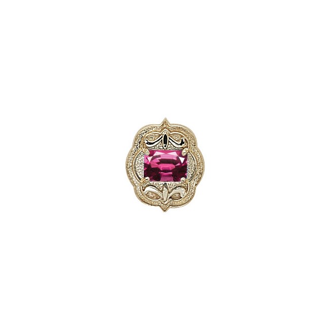 14 Karat Gold Rhodolite Garnet Slide