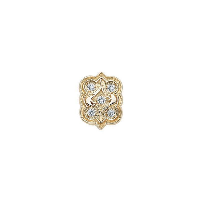 14 Karat Gold Diamond Slide