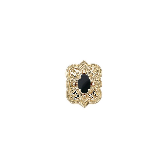 14 Karat Gold Onyx Slide