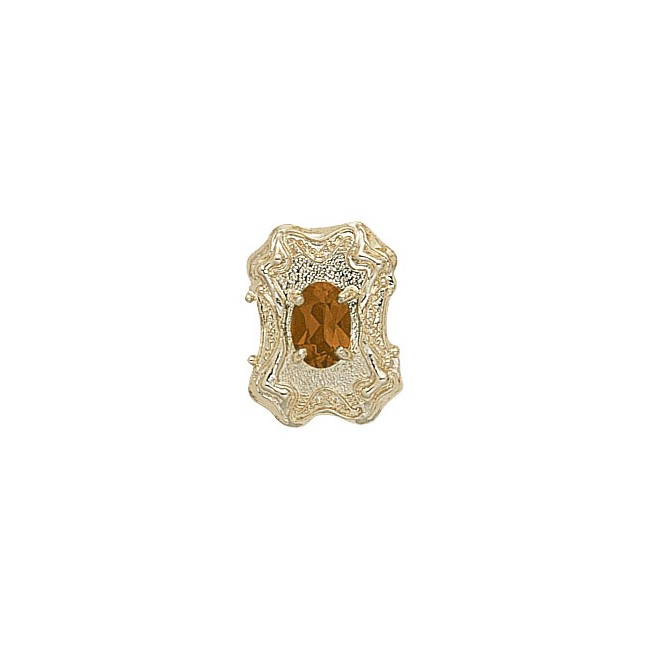 14 Karat Gold Citrine Slide