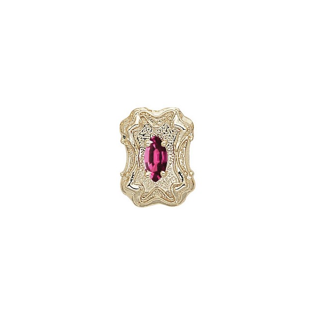 14 Karat Gold Rhodolite Garnet Slide