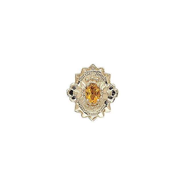 14 Karat Gold Citrine Slide