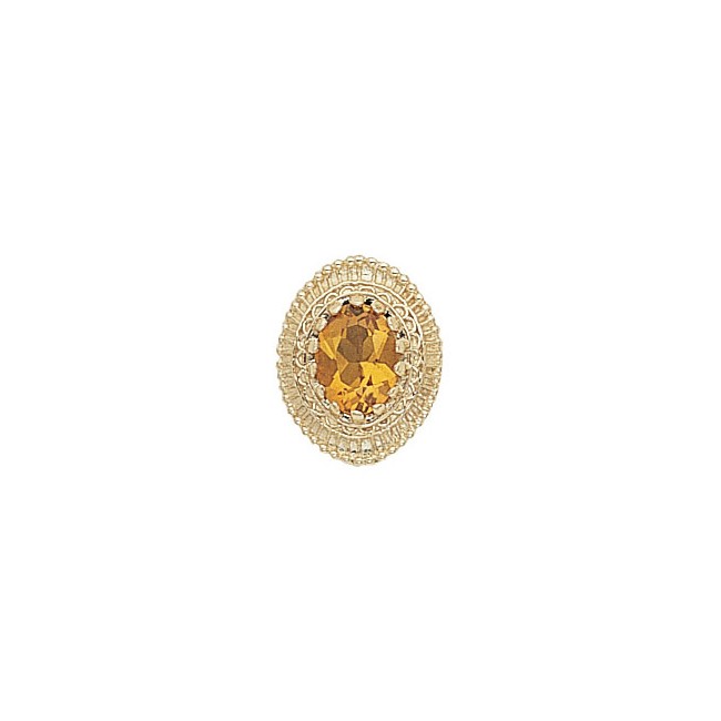 14 Karat Gold Citrine Slide