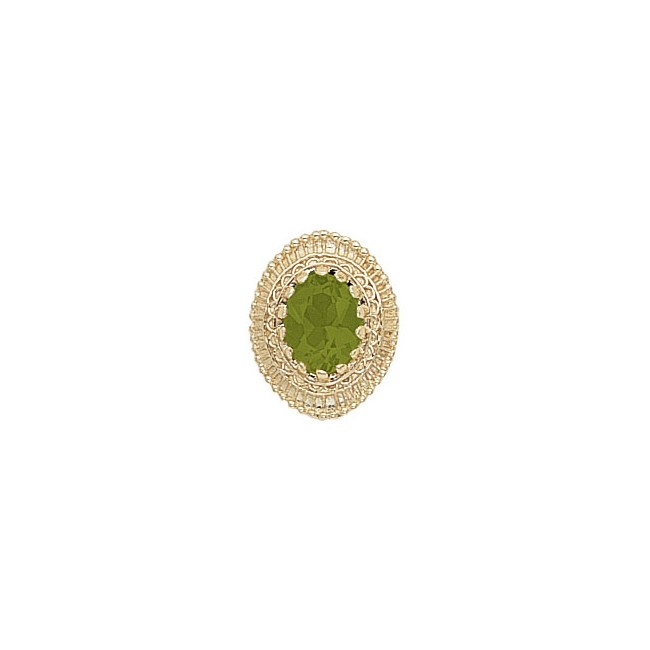 14 Karat Gold Peridot Slide