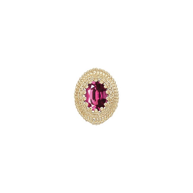 14 Karat Gold Rhodolite Garnet Slide