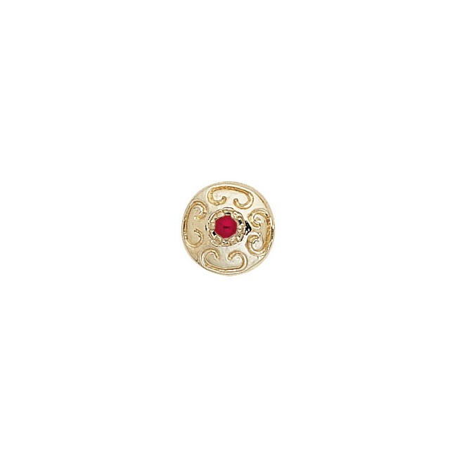 14 Karat Gold Ruby Slide