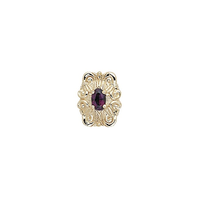 14 Karat Gold Rhodolite Garnet Slide