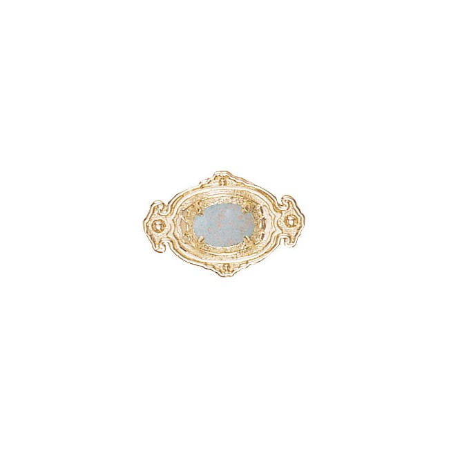 14 Karat Gold Opal Slide