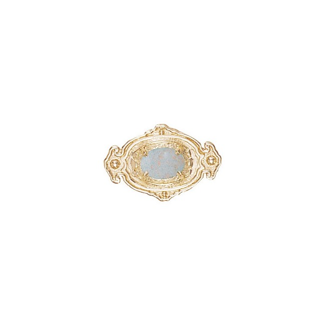 14 Karat Gold Opal Slide